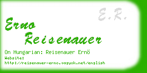 erno reisenauer business card